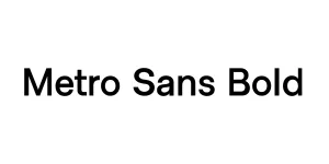 Metro Sans Bold Font