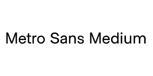 Metro Sans Medium Font