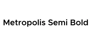 Metropolis Semi Bold Font