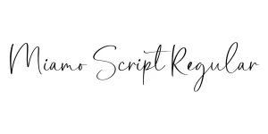 Miamo Script Regular Font