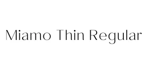 Miamo Thin Regular Font