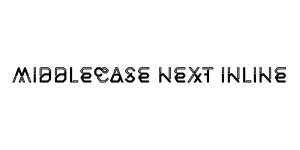 Middlecase Next Inline Font