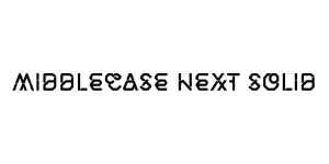 Middlecase Next Solid Font