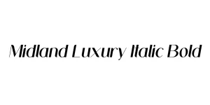 Midland Luxury Italic Bold Font