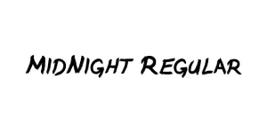 MidNight Regular Font