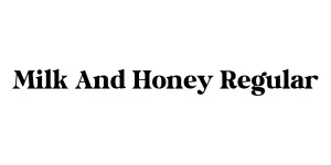 Milk And Honey Regular Font