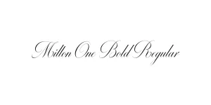 Milton One Bold Regular Font