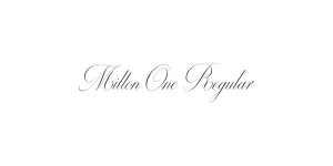 Milton One Regular Font