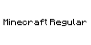 Minecraft Regular Font