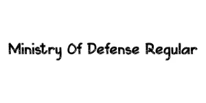 Ministry Of Defense Regular Font