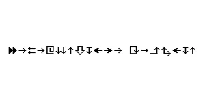 MiniStrzalki Regular Font
