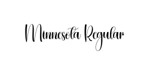 Minnesota Regular Font