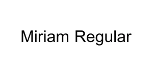 Miriam Regular Font