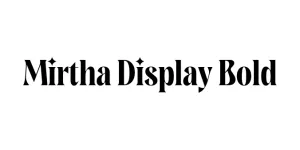 Mirtha Display Bold Font
