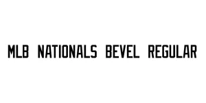 MLB Nationals Bevel Regular Font