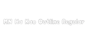 MN Ha Kao Outline Regular Font