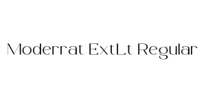 Moderrat ExtLt Regular Font