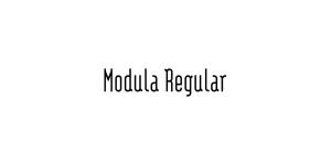 Modula Regular Font