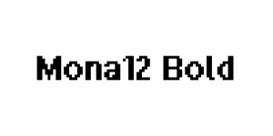 Mona12 Bold Font