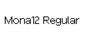 Mona12 Regular Font