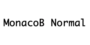 MonacoB Normal Font