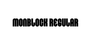 Monblock Regular Font