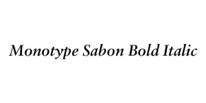 Monotype Sabon Bold Italic Font