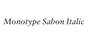 Monotype Sabon Italic Font