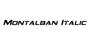 Montalban Italic Font