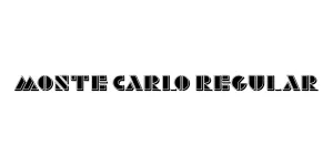 Monte Carlo Regular Font