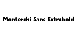 Monterchi Sans Extrabold Font