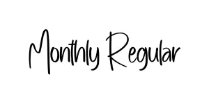 Monthly Regular Font