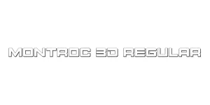 Montroc 3D Regular Font