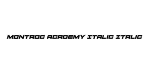 Montroc Academy Italic Italic Font