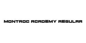 Montroc Academy Regular Font