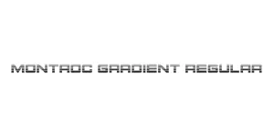 Montroc Gradient Regular Font