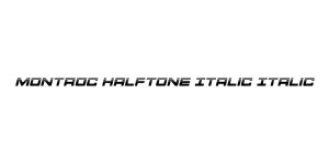 Montroc Halftone Italic Italic Font