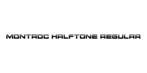 Montroc Halftone Regular Font