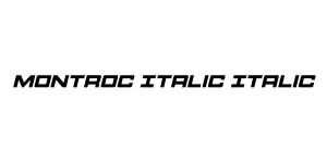 Montroc Italic Italic Font