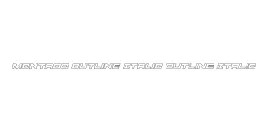 Montroc Outline Italic Outline Italic Font