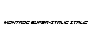 Montroc Super-Italic Italic Font