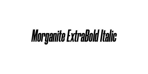 Morganite ExtraBold Italic Font