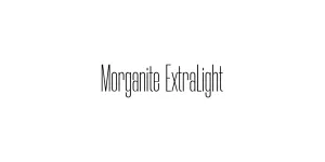 Morganite ExtraLight Font