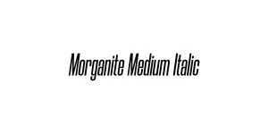 Morganite Medium Italic Font