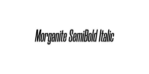 Morganite SemiBold Italic Font