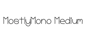 MostlyMono Medium Font