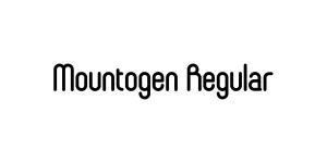 Mountogen Regular Font