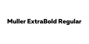 Muller ExtraBold Regular Font
