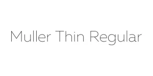 Muller Thin Regular Font