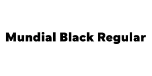 Mundial Black Regular Font
